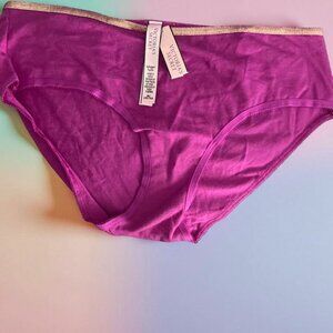Victoria' s Secret NWT Hot Pink Logo Cotton Modern Brief Panty M/M